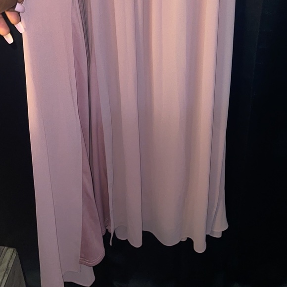 Lulus Light Pink one shoulder floor length dress - Picture 9 of 9